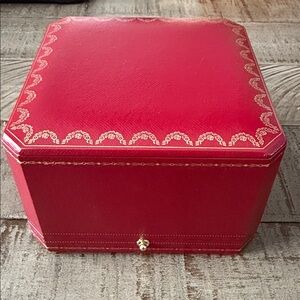 Cartier Jewelry Box with Gold Detailing